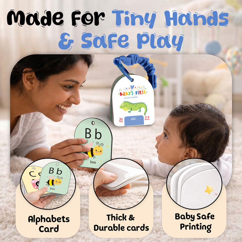 Baby’s First Flash Cards – ABC | Alphabet Learning & Mind Building Cards (3+ Months)