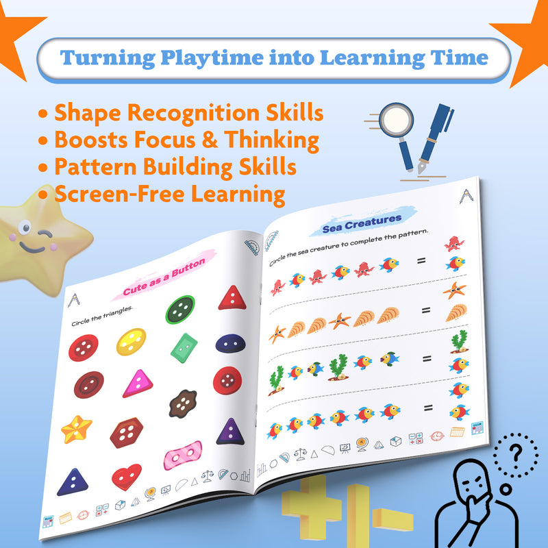 STEAM Wonders of Maths Workbook for Class 1 | Early Maths Activity Book for Shapes, Patterns & Numeracy Skills (Age 5–7 Years)