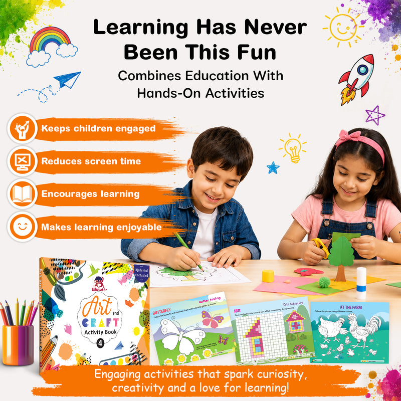 Art and Craft Activity Book - 4