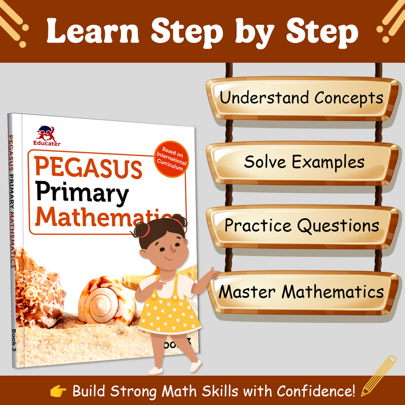 Pegasus Primary Mathematics Book 3 for Kids – Addition, Subtraction & Multiplication Workbook (Age 4+ Years)