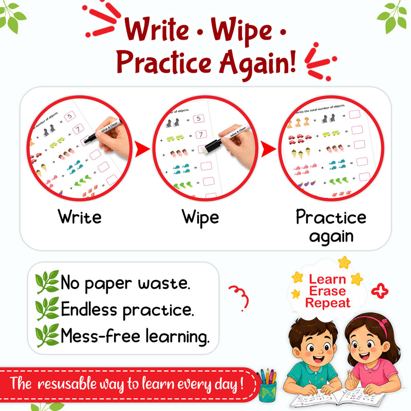 Addition - Wipe & Clean Workbook
