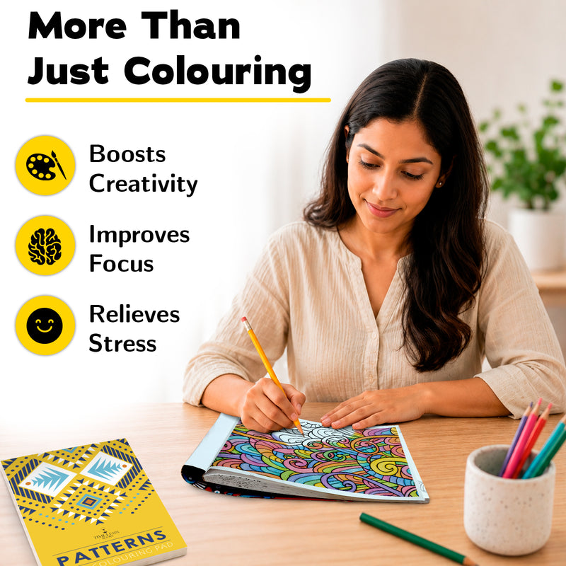Patterns - Mini Adult Colouring Pad