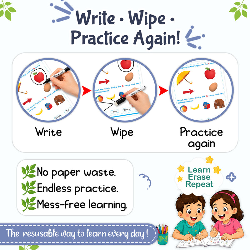 Phonics - Wipe & Clean Workbook