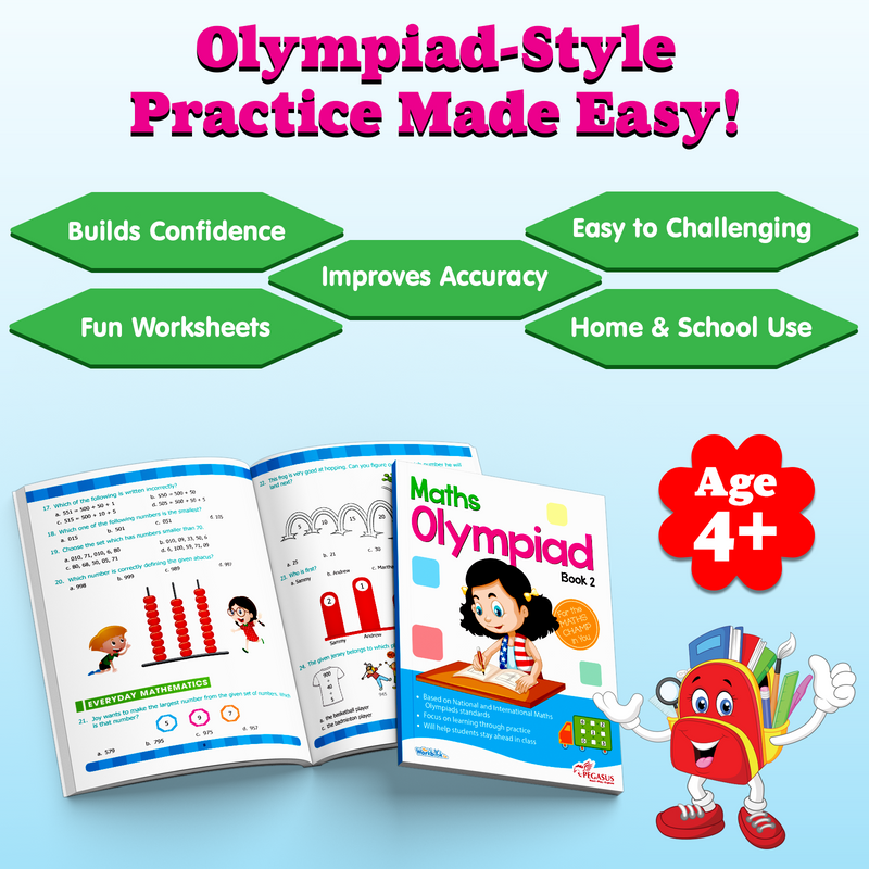 Maths Olympiad Workbook 2 | Practice Activity Book with Step-by-Step Solutions (Age 5+ Years)