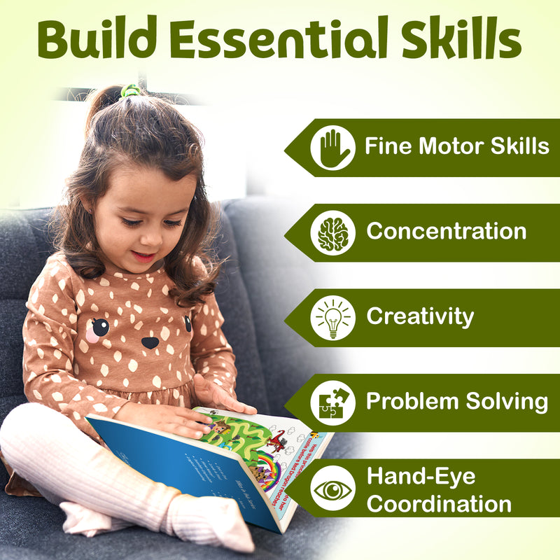 Brain Booster Activity Bag for Kids | Set of 10 Activity Books | Preschool Early Learning Books (Age 3+ Years)