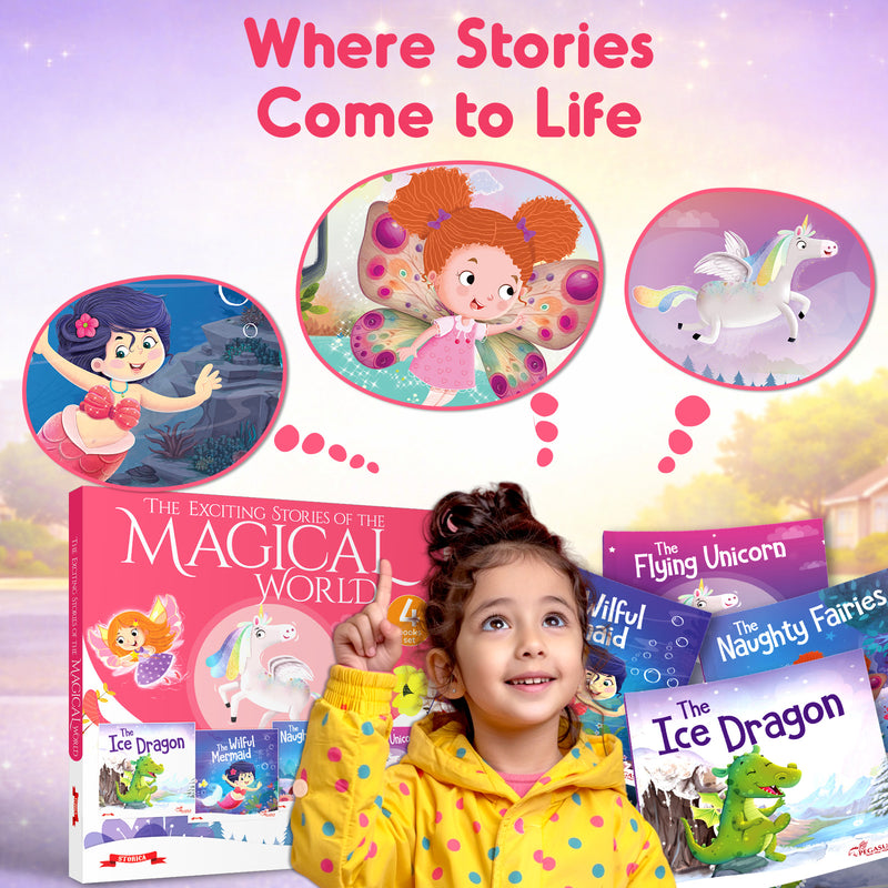 Magical World Story Books for Kids – Fairy Tales Bedtime Story & Early Reading Book (Ages 2+)