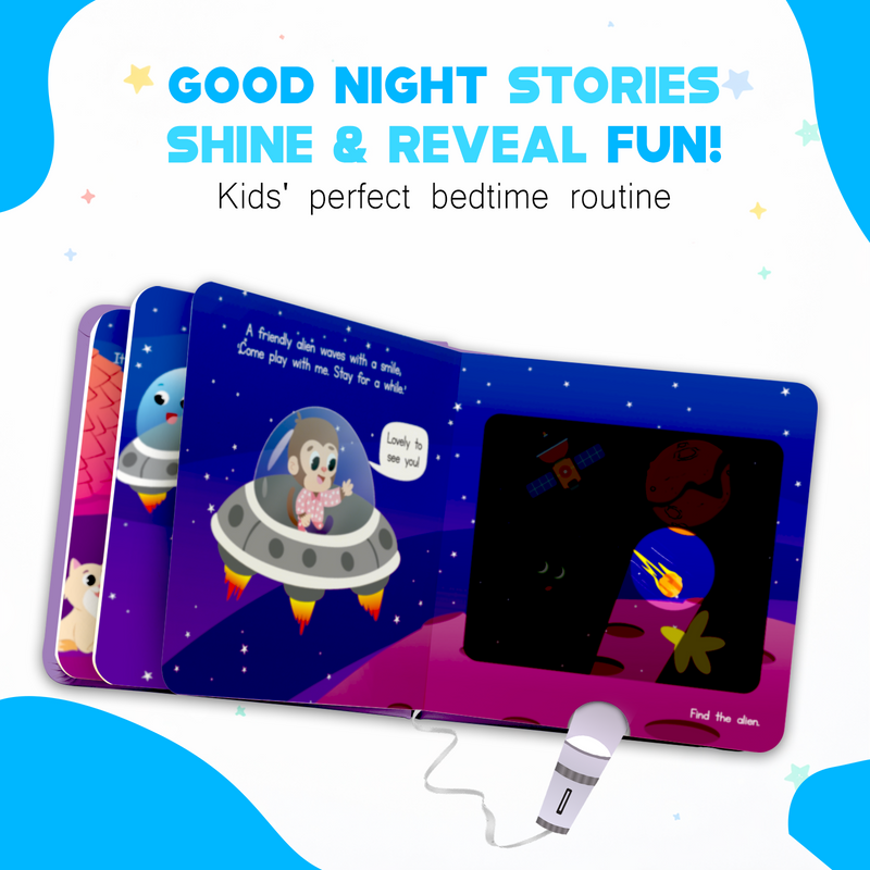 Zuri In Space Torch Book for Kids – Interactive Flashlight Story Book with Hidden Pictures (Age 2+ Years)
