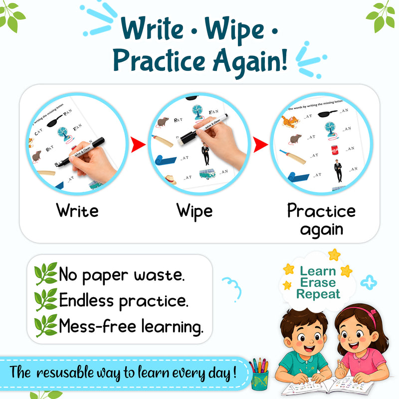 Words and Spellings - Wipe & Clean Workbook