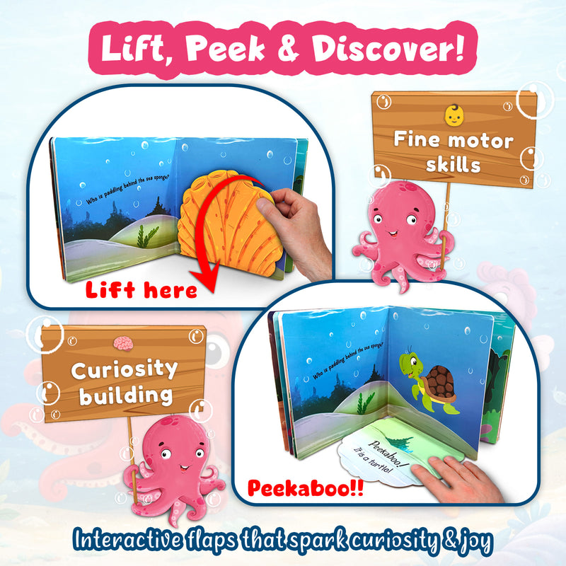 Peekaboo! Under The Sea– Interactive Early Learning & Sea Adventures Book for Toddlers (Ages 1+)