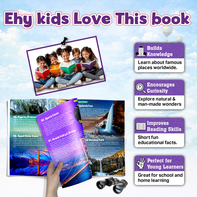 365 Wonders of the World for Kids –Famous Landmarks Book with Real Photos (Age 6+ Years)