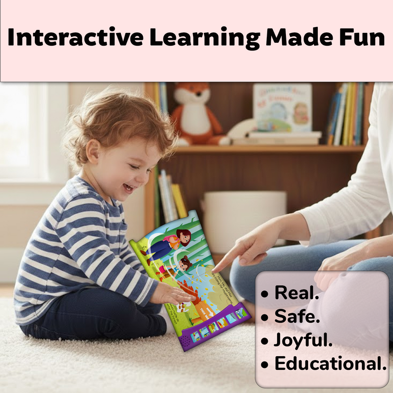 I Explore Nature Sound Book for Kids – Magic Noise Book with 6 Real Sound Effects (Age 1+ Years)