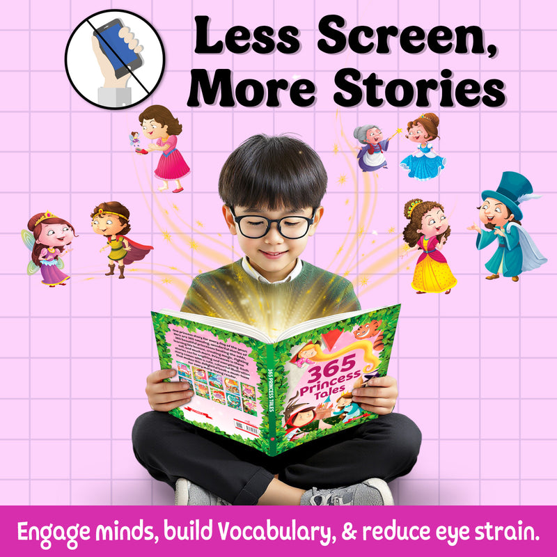 365 Princess Tales for Kids – Moral Lessons Story with Beautiful Illustrations (Age 3+ Years)