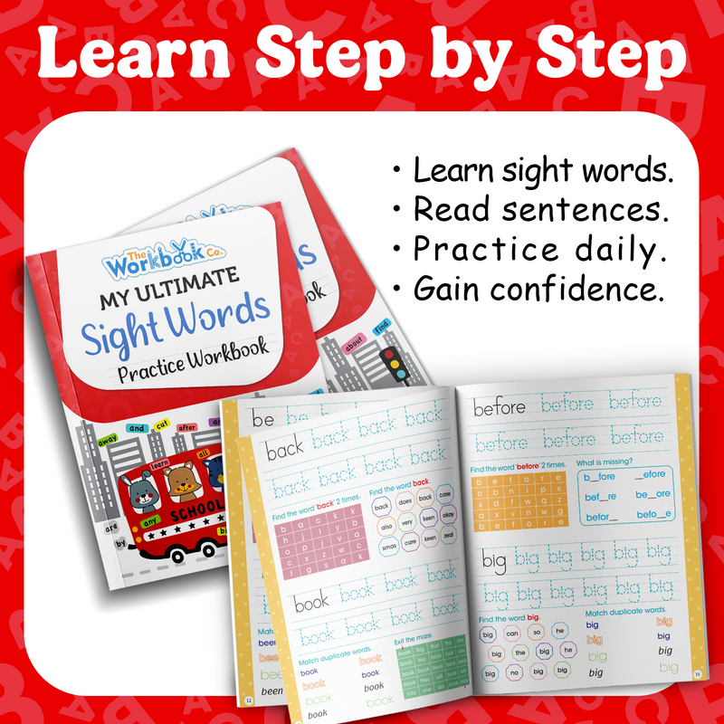 My Ultimate Sight Words Practice Workbook for Kids – Reading & Vocabulary Building  books (Age 3+ Years)