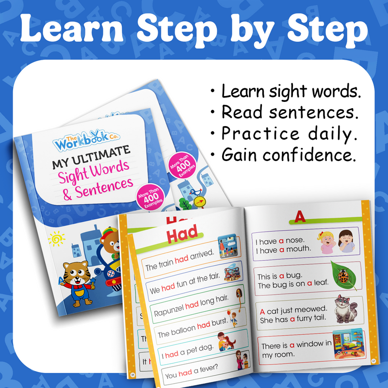 My Ultimate Sight Words & Sentences for Kids – 400+ Simple Sentences & Reading Workbook (Age 3+ Years)