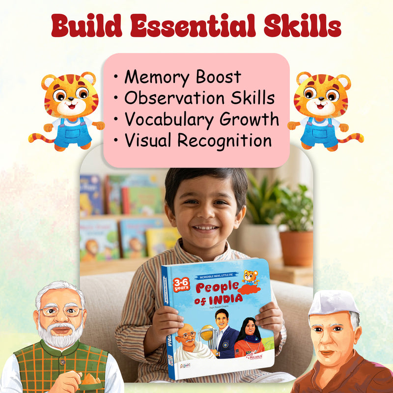 People of India – Early Learning Board Book for Kids (Age 3–6 Years) | Toddler Activity Books
