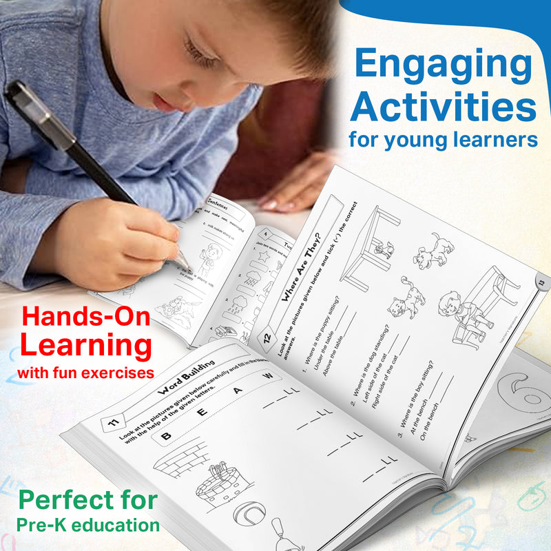 My Early English Workbook Pre K for Kids –191 Fun Activities for Letters & Early Learning  (Age 3+Years)