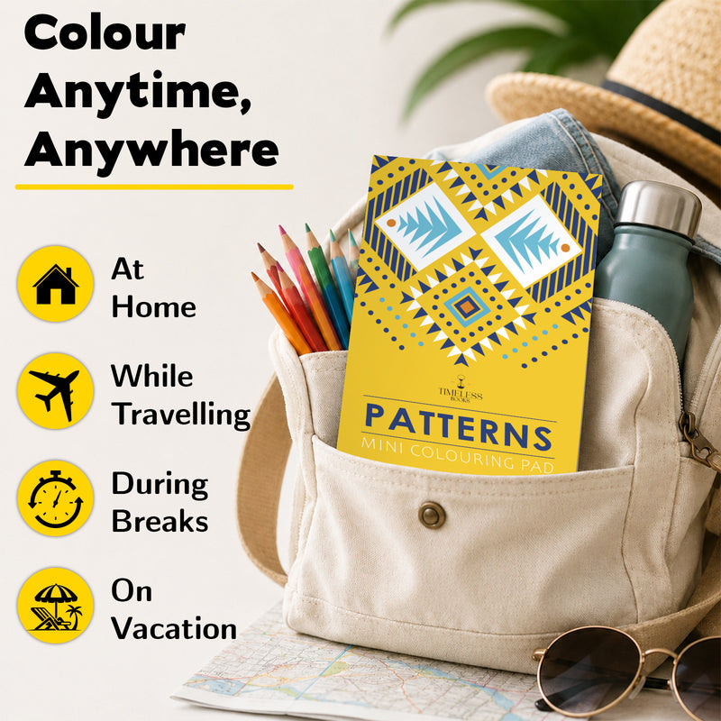 Patterns - Mini Adult Colouring Pad