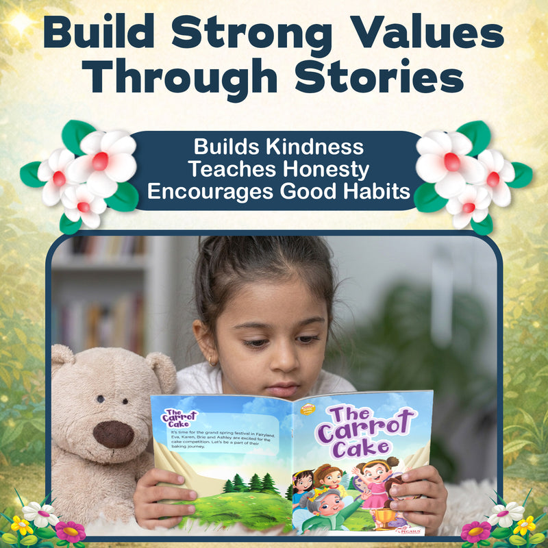 Moral Stories Bag for Kids – Pack of 10 Set Bedtime Story & Early Reading Books for Kids (Ages 2+)