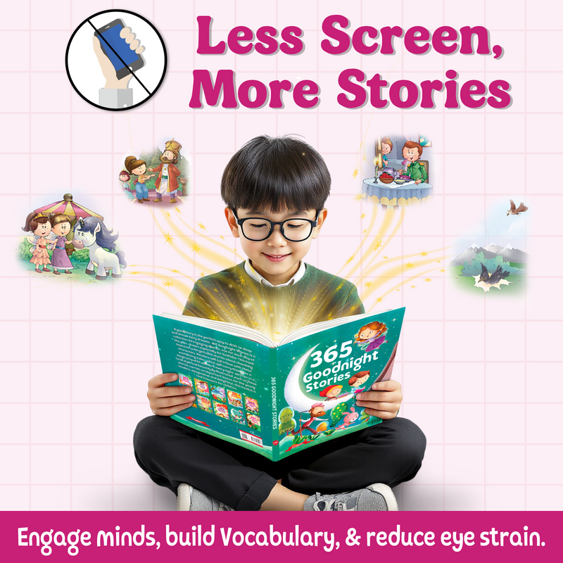 365 Goodnight Stories for Kids – Moral Lessons Story with Beautiful Illustrations (Age 3+ Years)