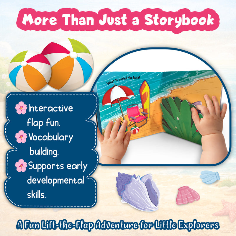 Peekaboo! On The Beach– Interactive Early Learning & Beach Adventures Book for Toddlers (Ages 1+)