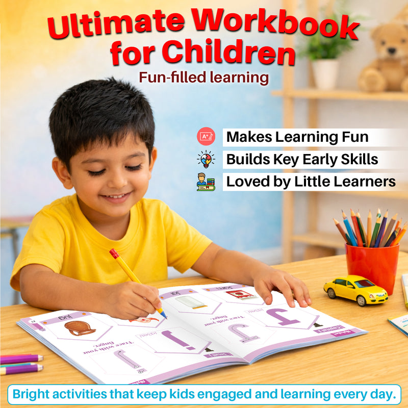 The Ultimate Workbook for Children: A – Early Learning & Educational Book for Kids (Age 3+ Years)