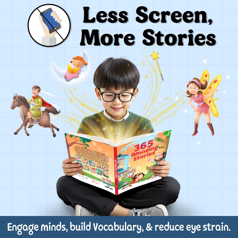 365 Amazing Stories for Kids – Moral Lessons Story with Beautiful Illustrations (Age 3+ Years)