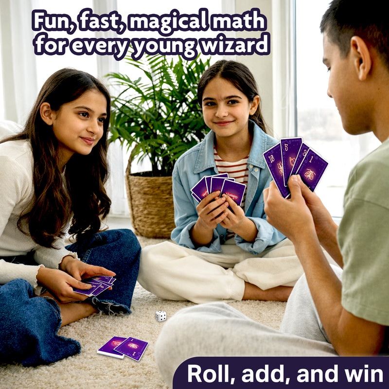Numerical Wizards – Fun Maths & Number Card Game for Kids, Teens & Family (Age 8–99 Years)