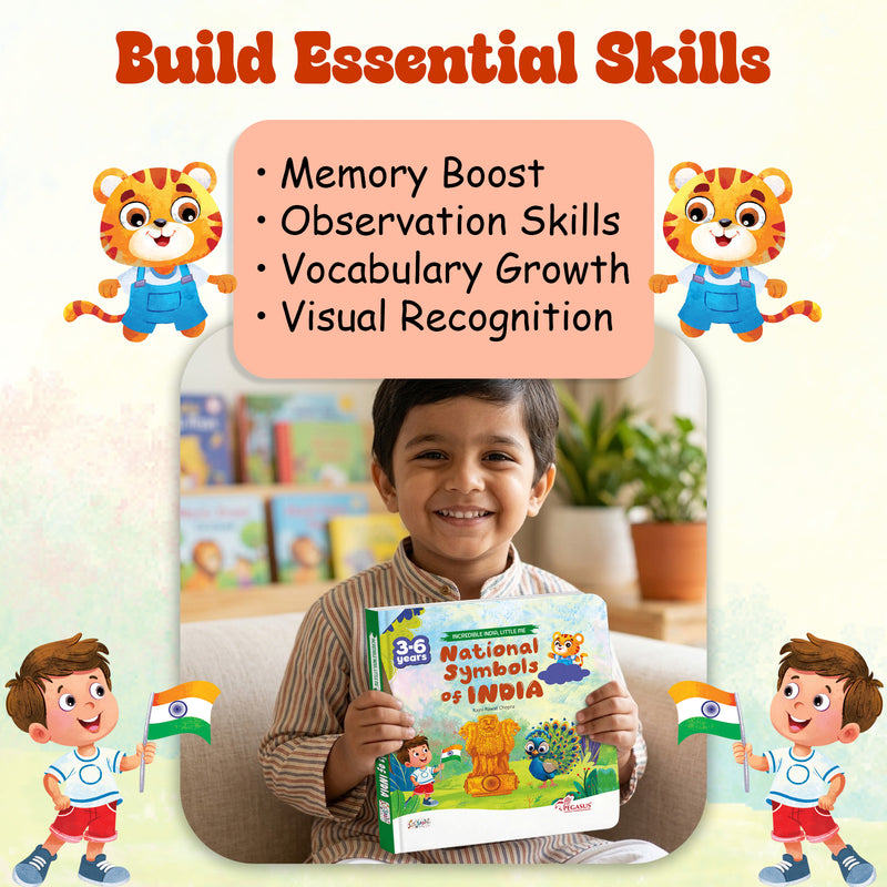 National Symbols of India – Early Learning Board Book for Kids (Age 3–6 Years) | Toddler Activity Books