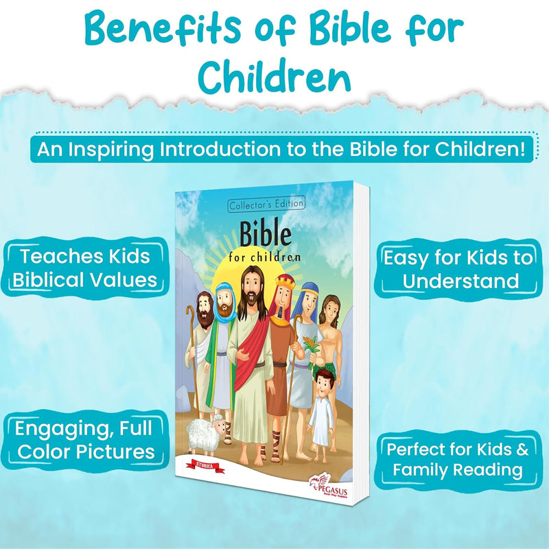 Bible for Children – Illustrated Children’s Stories Book from the Old & New Testament (4+ years)