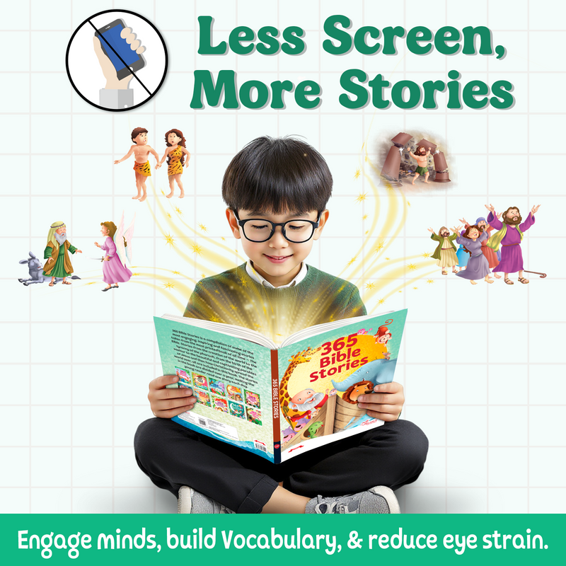 365 Bible Stories for Kids – Moral Lessons Story with Beautiful Illustrations (Age 3+ Years)