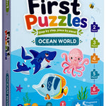 5-in-1 First Puzzles Ocean World for Toddlers and Kids (Age 2+ Years) Jigsaw Puzzle Set | Fun Memory Games and Creative Activity