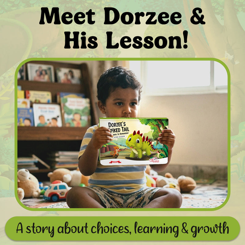 Dorzee’s Spiked Tail – A Pop-Up Book for Kids | Bedtime Story on Learning, & Growth (Age 2+ Years)