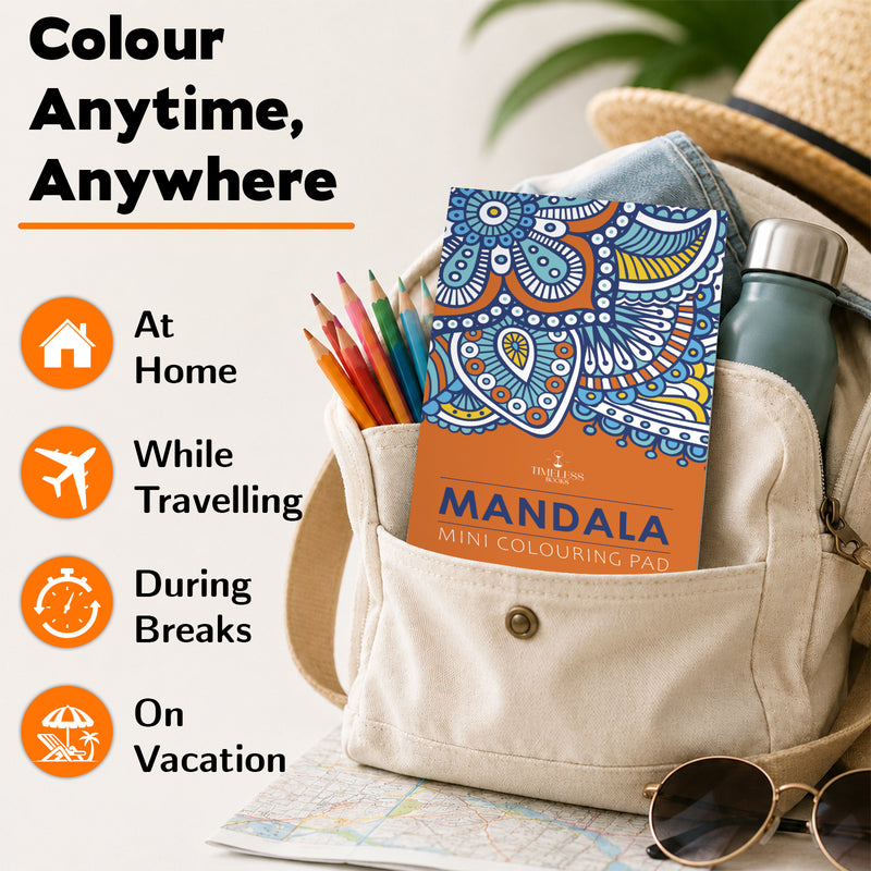Mandala - Mini Adult Colouring Pad
