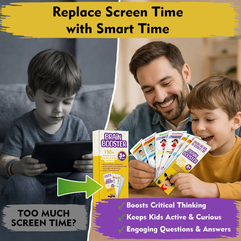 Brain Booster -Flash Card Memory Learning Game for Kids, Teens, and Adults (Age 3+ Years)