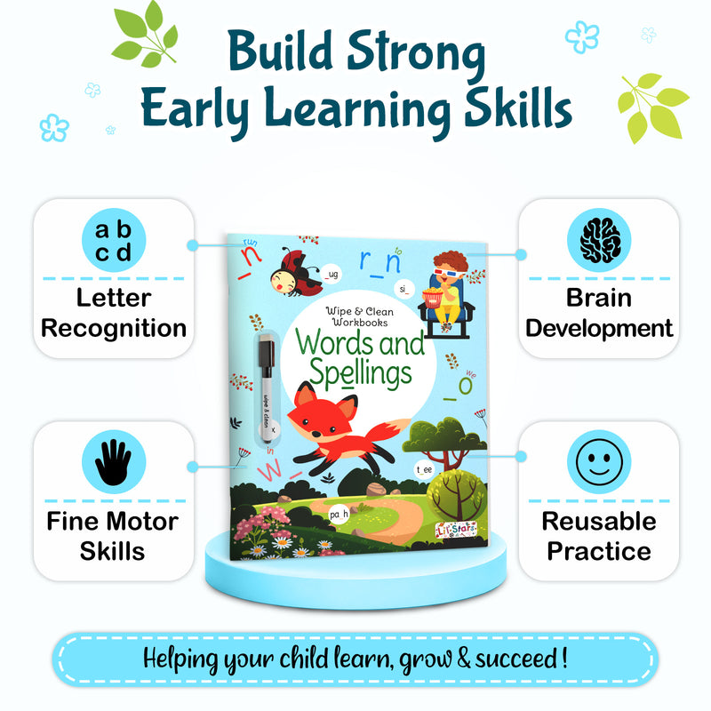 Words and Spellings - Wipe & Clean Workbook