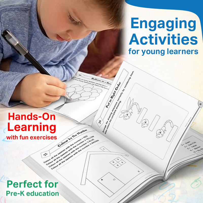 My Early Maths Workbook Pre K for Kids – 191 Fun  Activities for Counting & Early Learning (Age 3+Years)