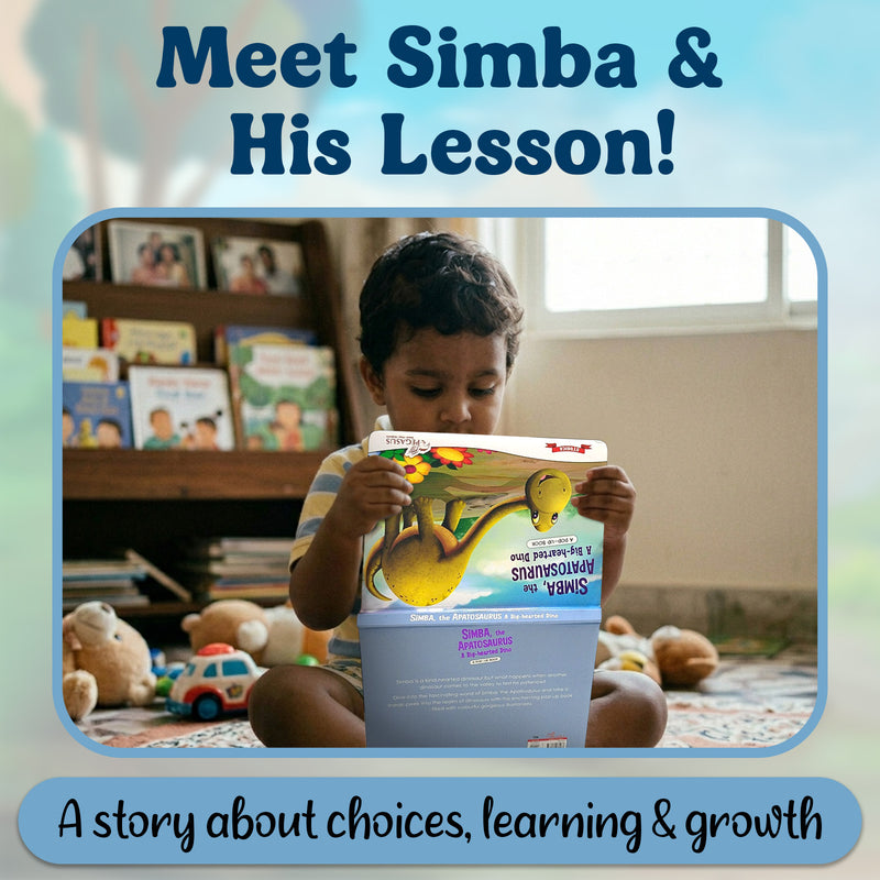 Simba, the Apatosaurus – Pop-Up Book for Kids | Bedtime Story About Being Big-Hearted  (Age 2+ Years)