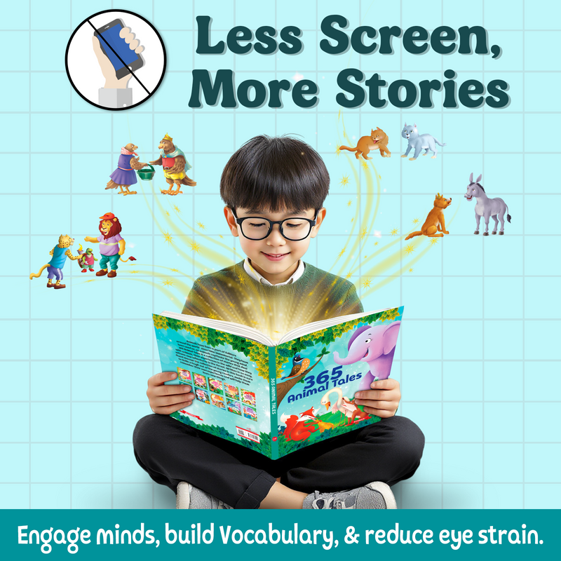 365 Animal Tales for Kids – Moral Lessons Story with Beautiful Illustrations (Age 3+ Years)