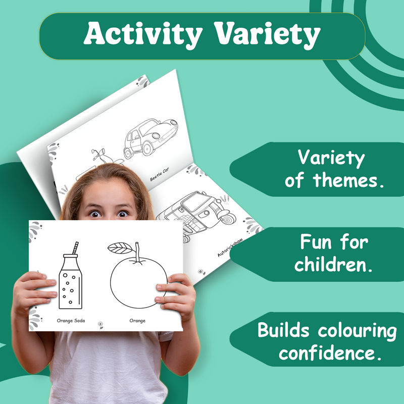 My Mighty Book of Colouring for Kids – Fun Creative Workbook with 184 Fun Colouring Pages (Age 3+ Years)
