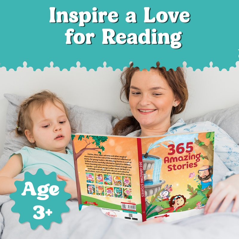 365 Amazing Stories for Kids – Moral Lessons Story with Beautiful Illustrations (Age 3+ Years)