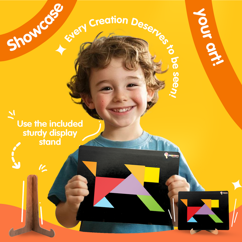 Magnetic Foam Wonder – Tangram Puzzle Game for Kids and Family (Age 5–99 Years) | Brain Development Toy