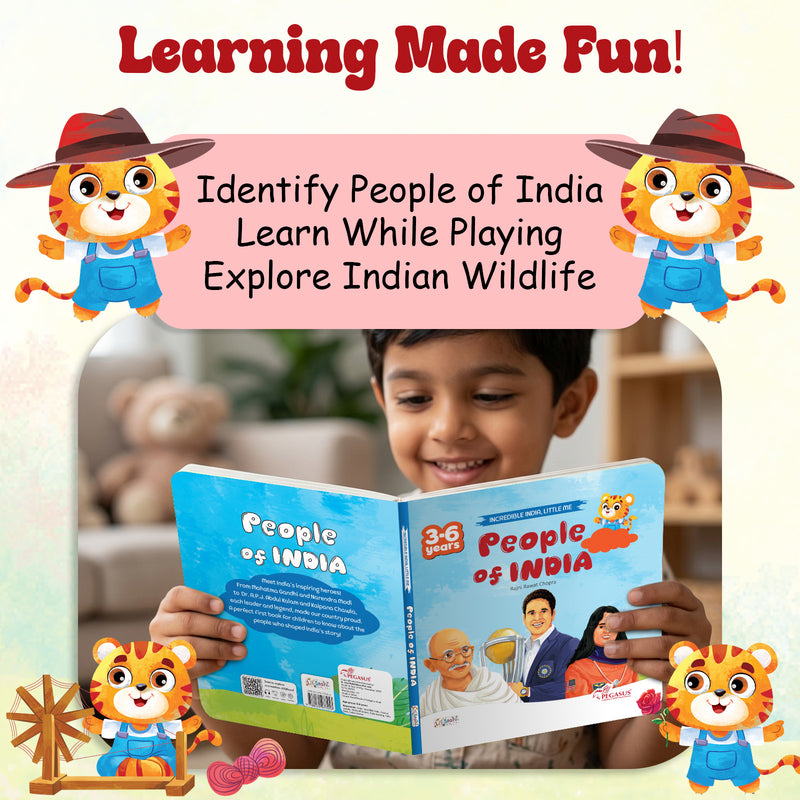People of India – Early Learning Board Book for Kids (Age 3–6 Years) | Toddler Activity Books