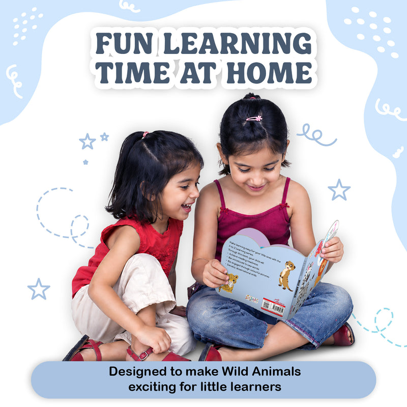 A to Z Learning Wild Animals Board Book for Kids – Early Learning Wild Picture Book (Age 1+ Years)