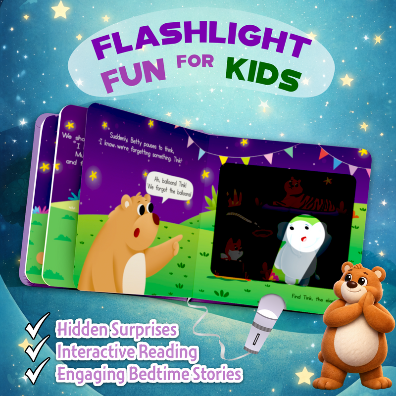 Milo’s Birthday Torch Book for Kids – Interactive Flashlight Story Book with Hidden Pictures (Age 2+ Years)