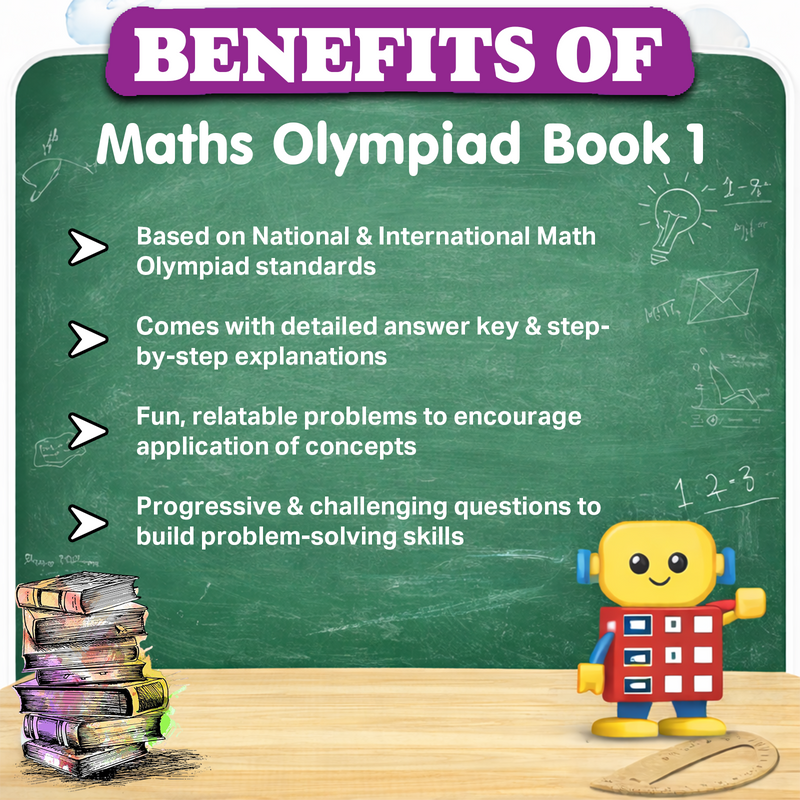 Maths Olympiad Workbook 5 | Advanced Olympiad Practice Book with Step-by-Step Solutions (Age 8+ Years)
