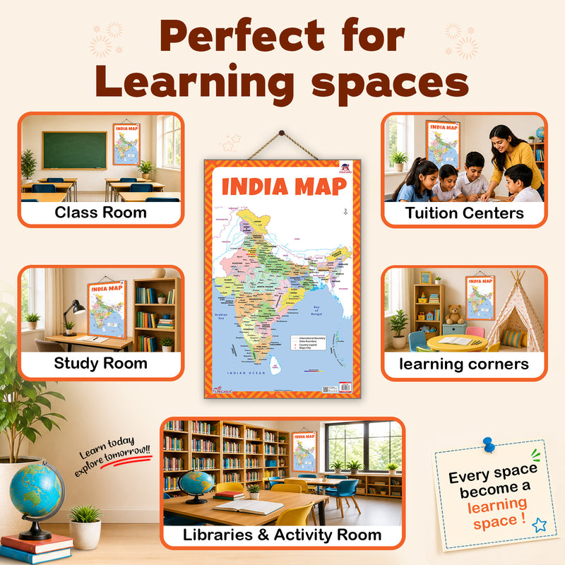 Geography Charts – Early Learning Wall Charts (Thick Lamination)