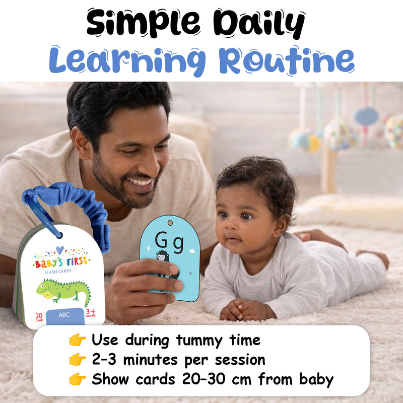 Baby’s First Flash Cards – ABC | Alphabet Learning & Mind Building Cards (3+ Months)