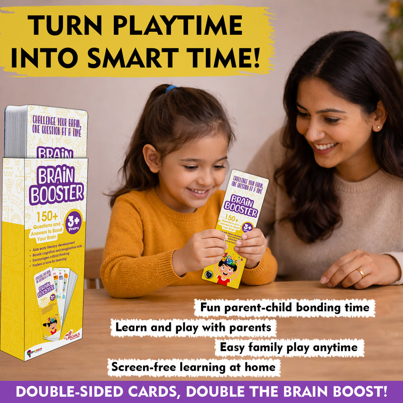 Brain Booster -Flash Card Memory Learning Game for Kids, Teens, and Adults (Age 3+ Years)