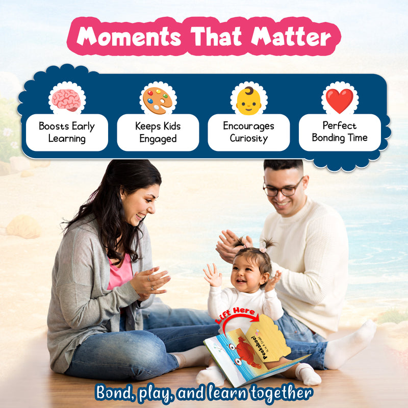 Peekaboo! On The Beach– Interactive Early Learning & Beach Adventures Book for Toddlers (Ages 1+)