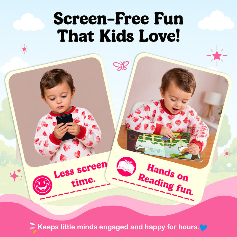 Lift the Flap Animal Board Book for Kids – Early Learning Animals & Their Homes (Age 2+ Years)